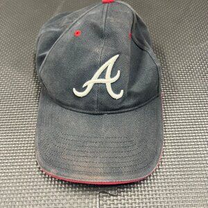 Vintage Baseball Team Cap Gray Red Accent Adjustable Authentic